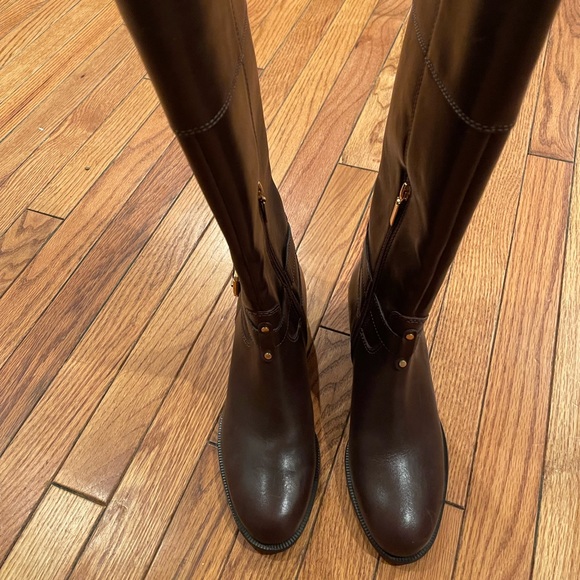 Banana Republic Brown Leather Boots Size 8M - Picture 6 of 8